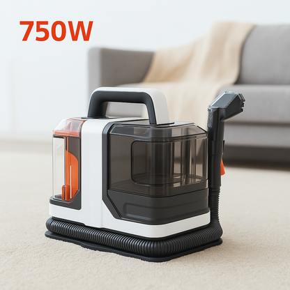 Portable Fabric Cleaner 750W – Powerful 15KPa Suction for Carpets, Sofas & Cars