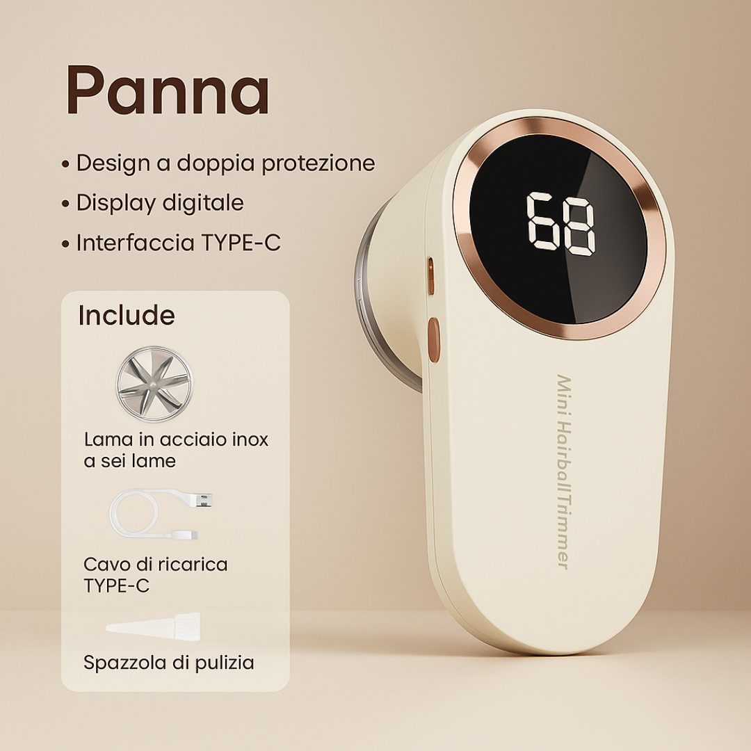 LED Digital Electric Lint Remover for Clothing - USB Rechargeable Fabric Shaver and Fuzz Eliminator