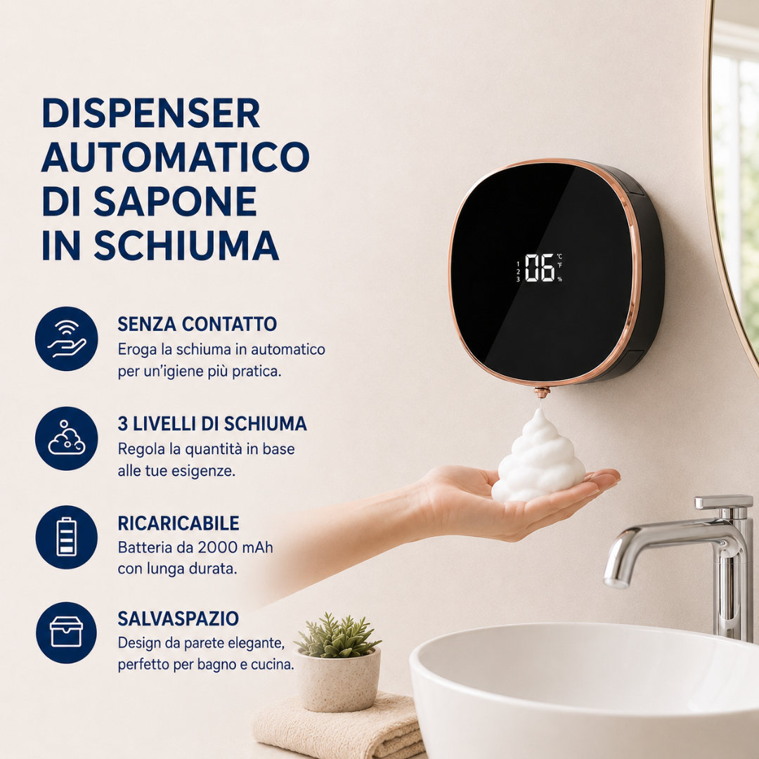 Automatic Foam Soap Dispenser – Touchless Sensor