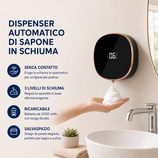 Automatic Foam Soap Dispenser – Touchless Sensor