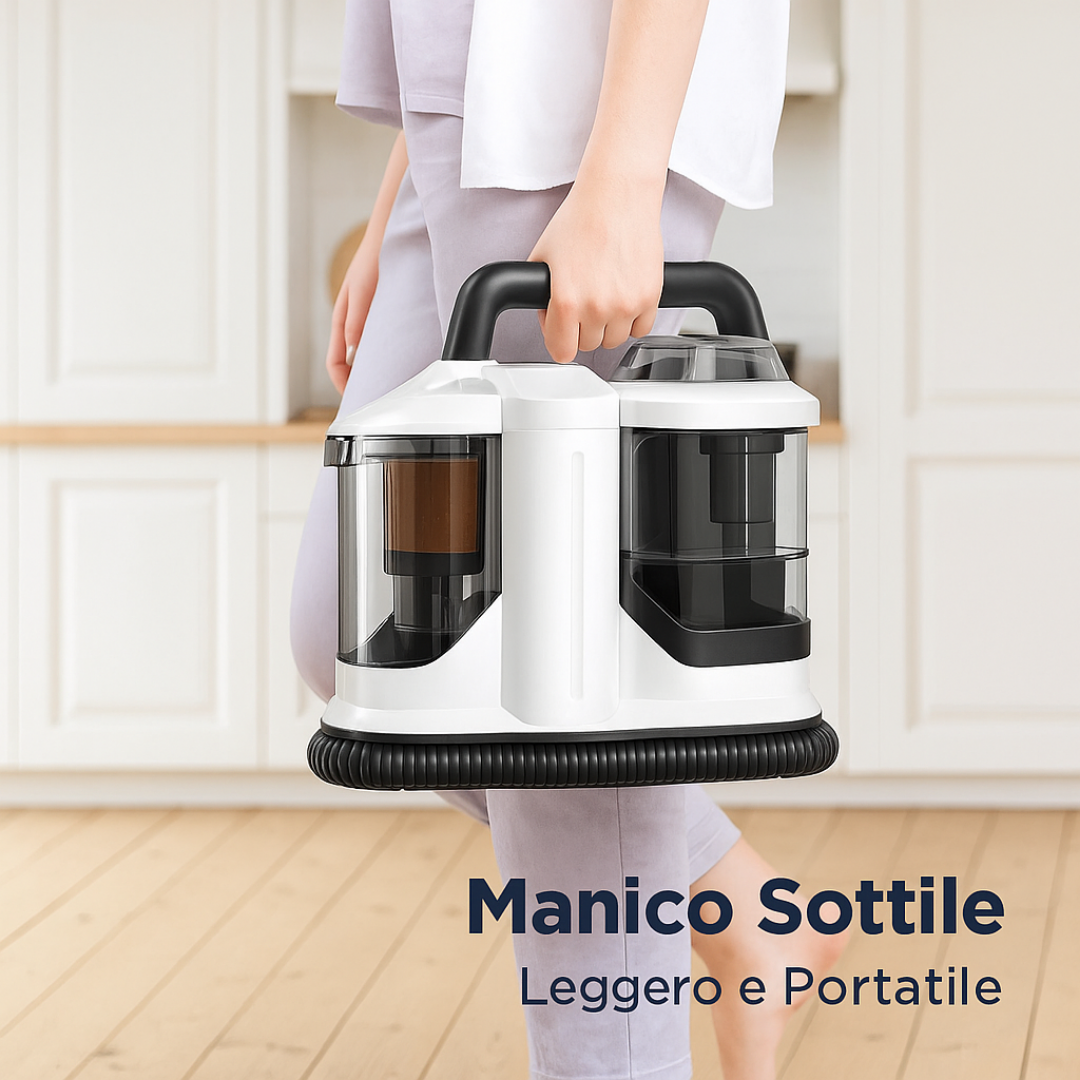 Portable Fabric Cleaner 750W – Powerful 15KPa Suction for Carpets, Sofas & Cars