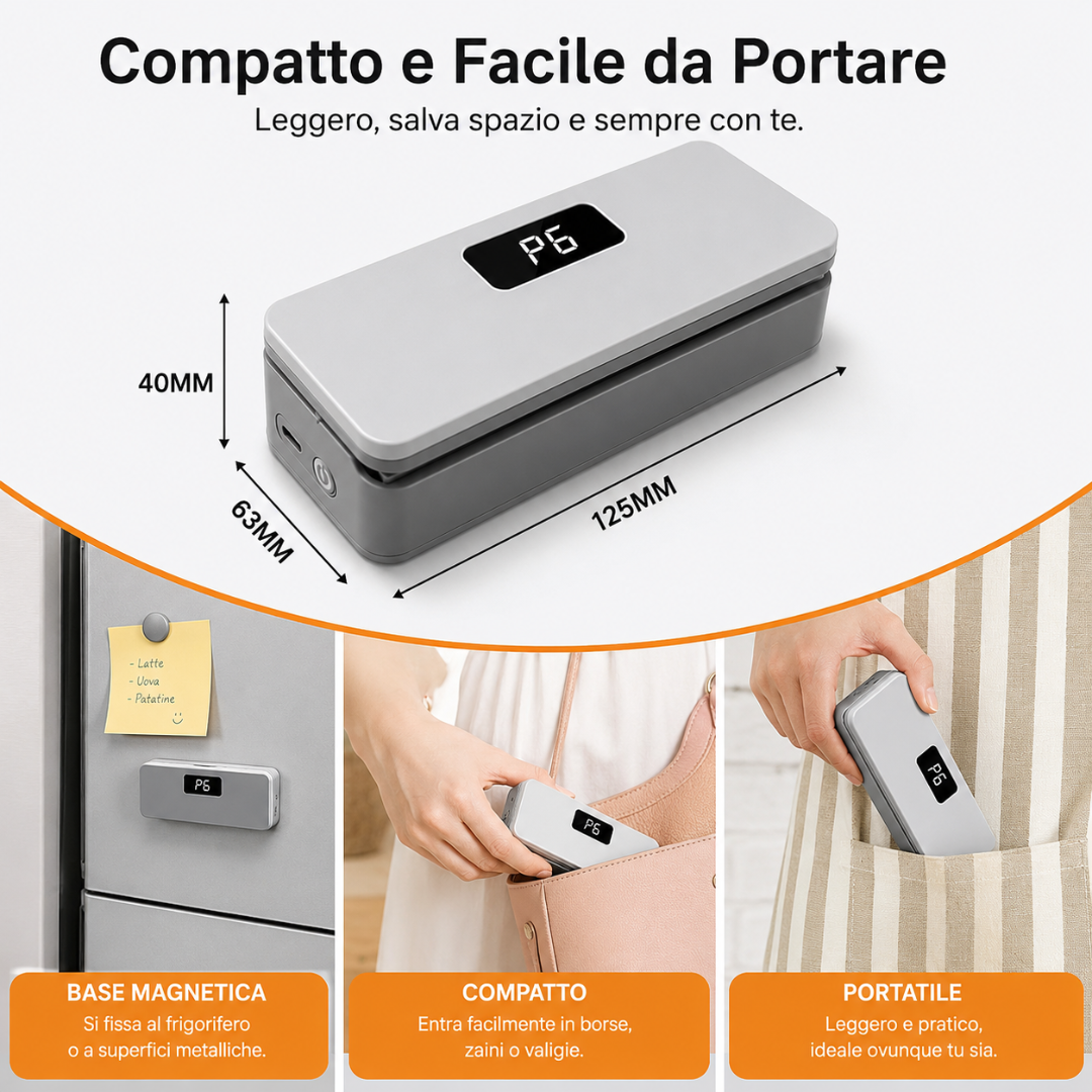 Sigillatore Termico Portatile 2 in 1
