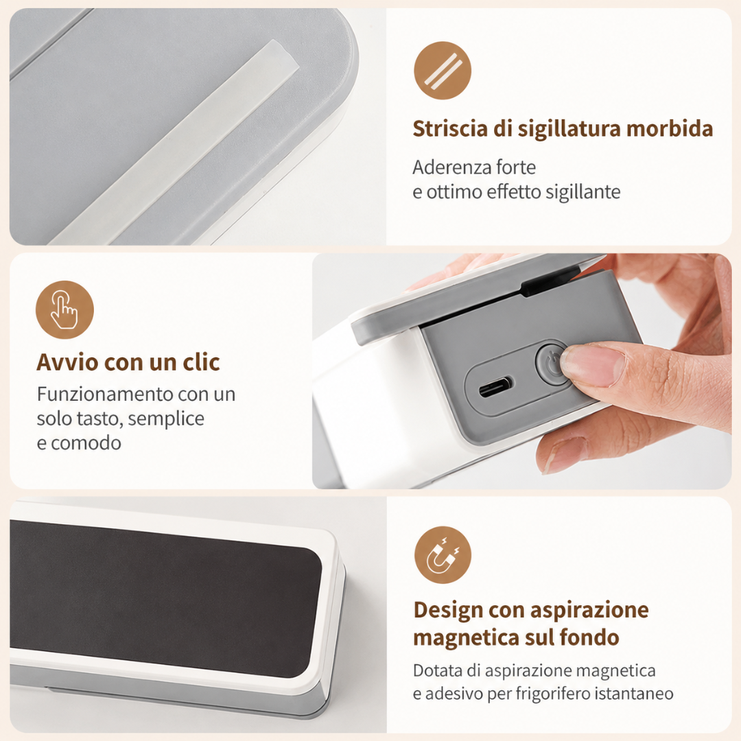 Sigillatore Termico Portatile 2 in 1
