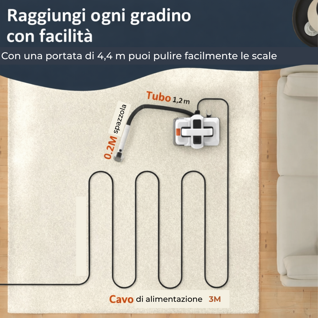 Portable Fabric Cleaner 750W – Powerful 15KPa Suction for Carpets, Sofas & Cars